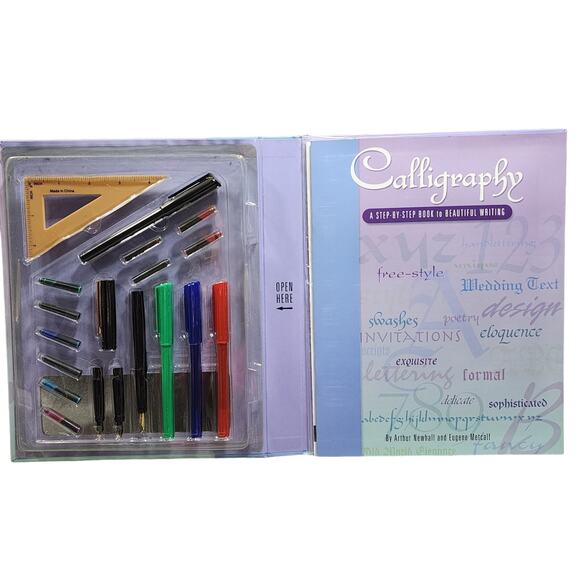 Calligraphy Learn The Art of Beautiful Writing 20Kit by Newhall and Metcalf NIP - Picture 2 of 9